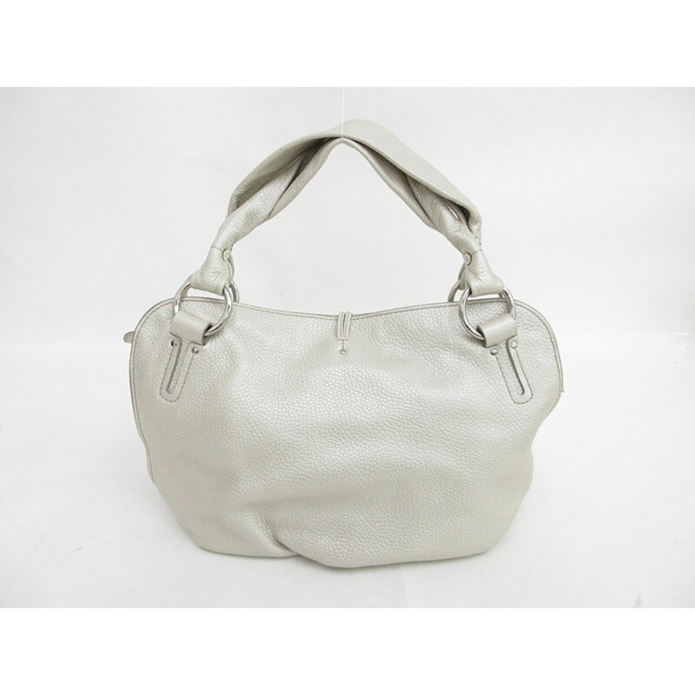Celine Leather Tote Silver Bitter Sweet Bag